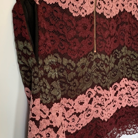 ππ Ted Baker Jaseyy Sheath Lacey Dress Crew Neck Short-Sleeve PTP: 20" - Picture 10 of 16